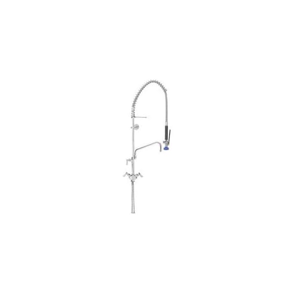 Fisher Mfg Fisher, Single Deck Dual Control Pre-Rinse W/12" Add On Faucet, Stainless Steel 53058 - main